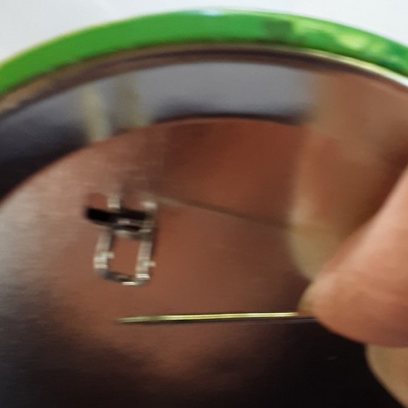 Rare Budweiser Pinback Pin Happy St. Pats Green With Envy Iguana Lizard Vintage - Picture 7 of 12